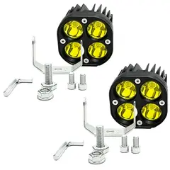 MOONCORE - X2 Focos Led Faeneros Neblineros 40w 1224v Auto Moto Camión