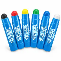 CARIOCA - Témperas Sólidas Temperello 6 Colores Lavables - PS