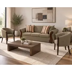 DECO OUTLET - Living Tarento 3.1.1 + Sitiales Tela
