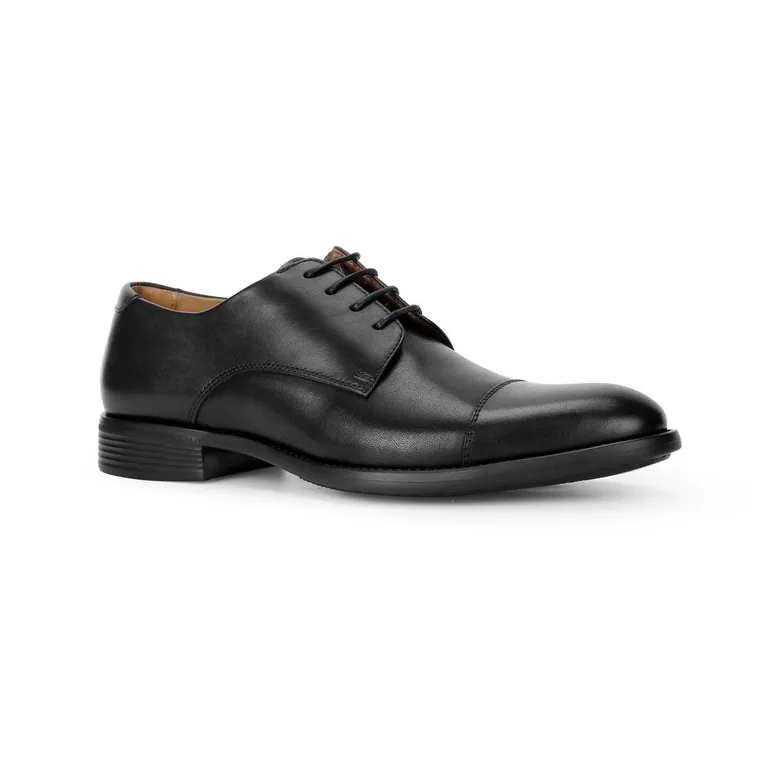 Zapatos Formales Hombre Cuero X-Light Sobrepunta Negro Airford