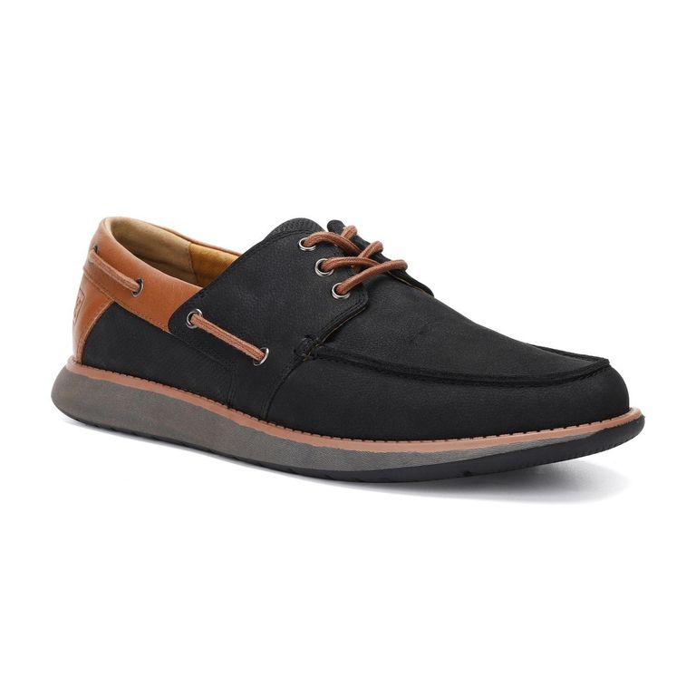 Zapatos Hombre Cuero Reston Negro