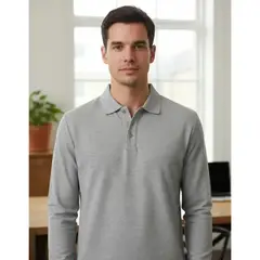 T-WORLD - Polera Pique Hombre Manga Larga