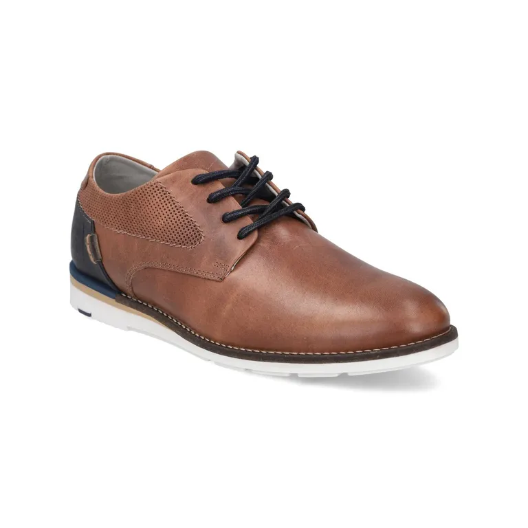 Zapatos Formal Casual Hombre Cuero Utrecht Brandy