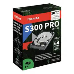 TOSHIBA - Disco Rigido Hdd S300 Pro Surveillance 10tb 3.5