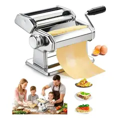 IRM - Maquina Fabricadora De Pastas Y Fideos Caseros En Acero Inoxidable Incluye Accesorio Sujecion