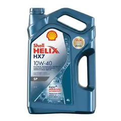 SHELL - Aceite 10w40 HX7 Doble Sello 4 Litros