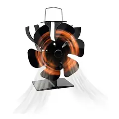 ESHOPANGIE - Ventilador Estufa A Leña Chimenea 6 Aspas Sin Electricidad