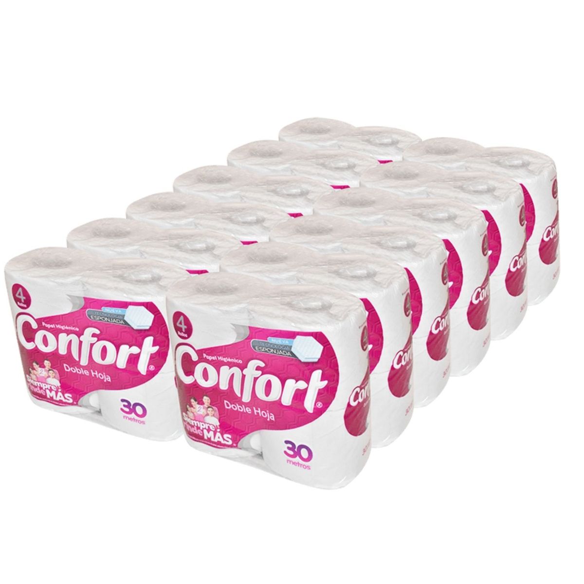CONFORT - Confort Papel Higiénico 30 mts / Manga 12 paquetes x 4 rollos