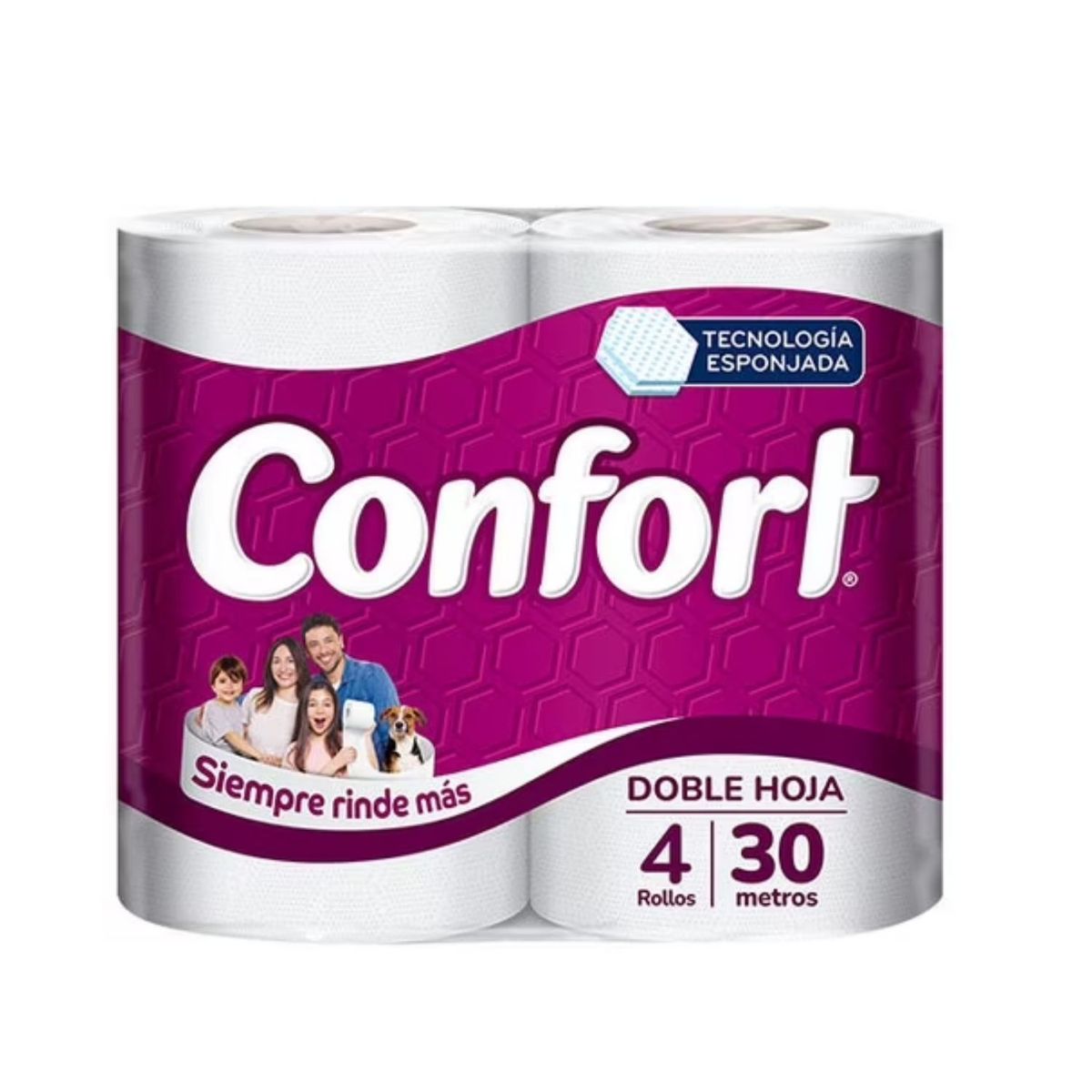 CONFORT - Confort Papel Higiénico 30 mts / Manga 12 paquetes x 4 rollos