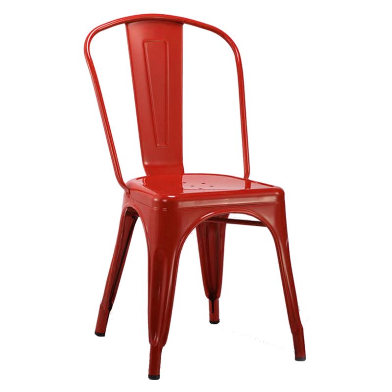 IDETEX - Set 4 Sillas Antique Roja Idetex