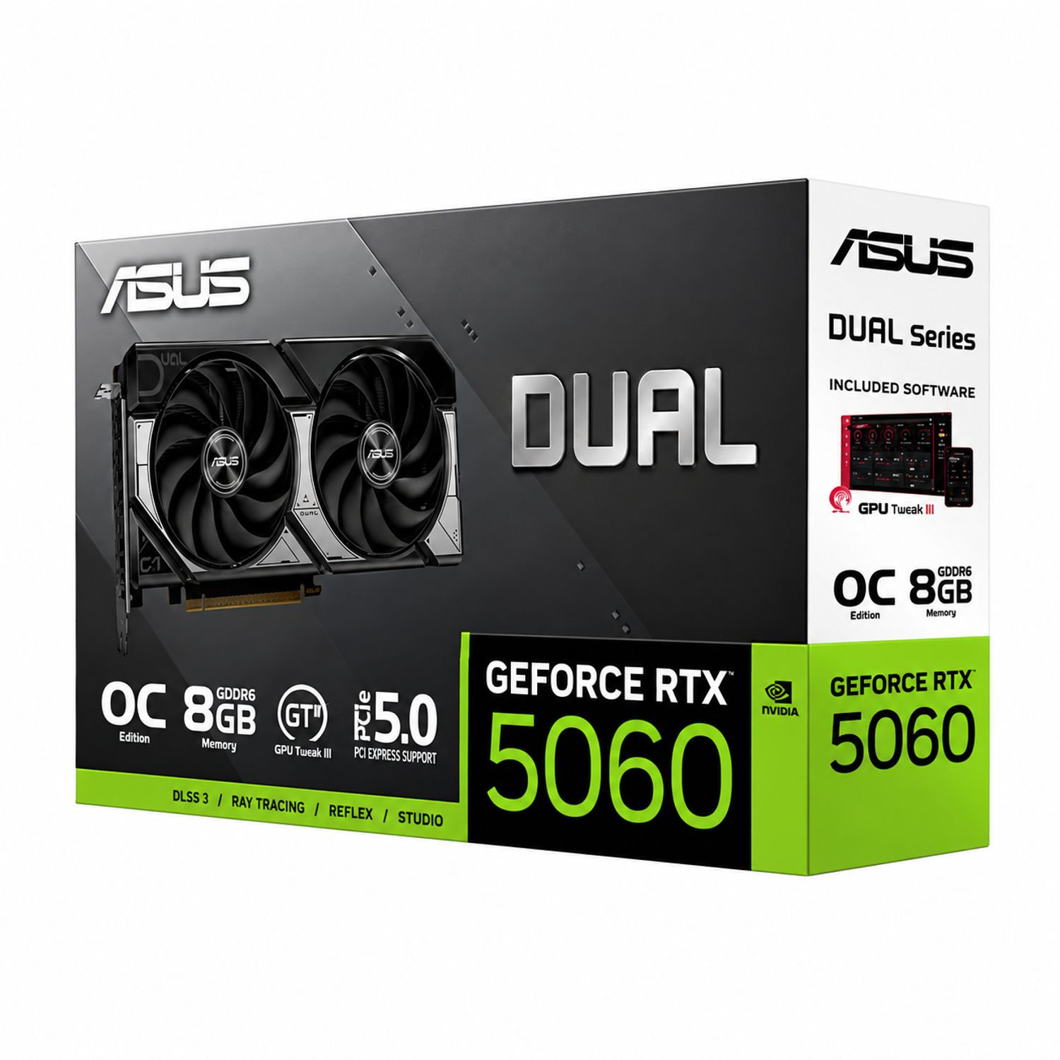 ASUS GeForce RTX 5060 8GB　LP ASUS Tarjeta de Video ASUS DUAL NVIDIA GeForce RTX 5060 OC Edition