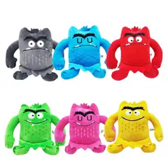 PIUS BABYS - 6 Peluches Del Monstruo De Colores De 15cm Juguete Emociones