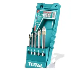 TOTAL TOOLS - JGO BROCAS X5PCS PUNTA FLECHA P VIDRIO TOTAL