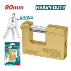 TOTAL TOOLS - CANDADO JUMBO DE BRONCE 90MM TOTAL