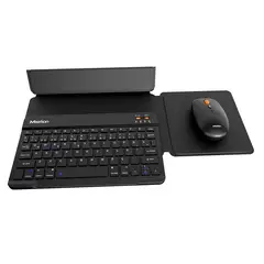 MEETION - Set De Teclado Mouse y Estuche con Pad Mouse BTC9660 Bluetooth
