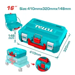 TOTAL TOOLS - CAJA DE HERRAMIENTA 16 APILABLE TOTAL