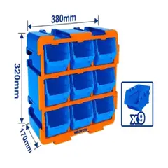 TOYAKI - ORGANIZADOR MODULAR TIPO TORRE 380X170X320MM WADFOW