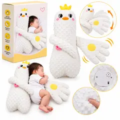 GENERICO - COJIN O ALMOHADA DE APEGO PARA BEBES CON CONTROL PALMADA AUTOMATIC BLANCO