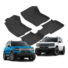 GENERICO - Cubre Pisos Calce Perfecto Ford Bronco Sport - 3 Piezas