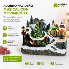 MOVI - Aldea Navideña Musical con Movimiento y Luces LED