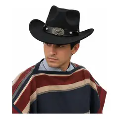 GENERICO - Sombrero Unisex Huaso Con Hebilla De Toro