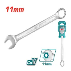 TOTAL TOOLS - Llave Combinada Cromada 11 mm Tcspa111