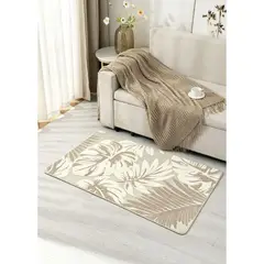 GENERICO - Alfombra bajada de cama relieve 80X120cm Beige