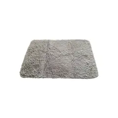 GENERICO - Alfombra bajada de cama shaggy peluda 50x80cmGGY 50X80cm gris claro