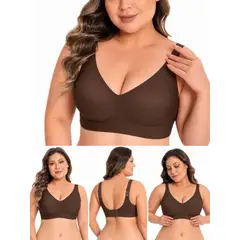 OMAS - Sosten Jelly Sin Fierro Sin Costura Efecto Alisador y Gran Firmeza Tallas Grandes XL a 4XL