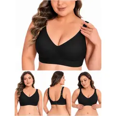 OMAS - Sosten Jelly Sin Fierro Sin Costura Efecto Alisador y Gran Firmeza Tallas Grandes XL a 4XL