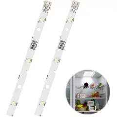 GENERICO - 2 Tiras de Luz LED de Repuesto para Refrigerador Hisense Rongsheng Kenwood DC 12V