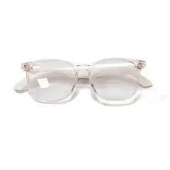 RENVMEXY - Gafas Inteligentes F19 Rosa Traducción IA, Música Bluetooth, Lentes Anti Luz Azul
