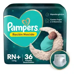 PAMPERS - PAÑAL PROTECCION ISUPERABLE RN+ 36 UN