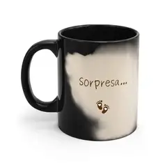 SM - Tazón Magico Para Anunciar Embarazo Sorpresa Taza Futura Mamá Papá