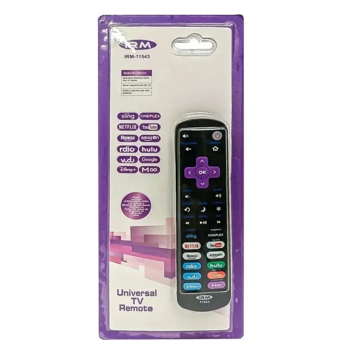 IRM - Control Remoto Universal Compatible Con Roku IRM