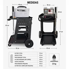 ALTERNATIVE - Spoter/desabollador Erux Carrito + Kit Profesional Japones