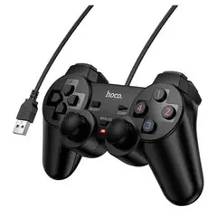 HOCO - Control Joystick Con Cable Ga2 Para Pc y Ps3 Negro