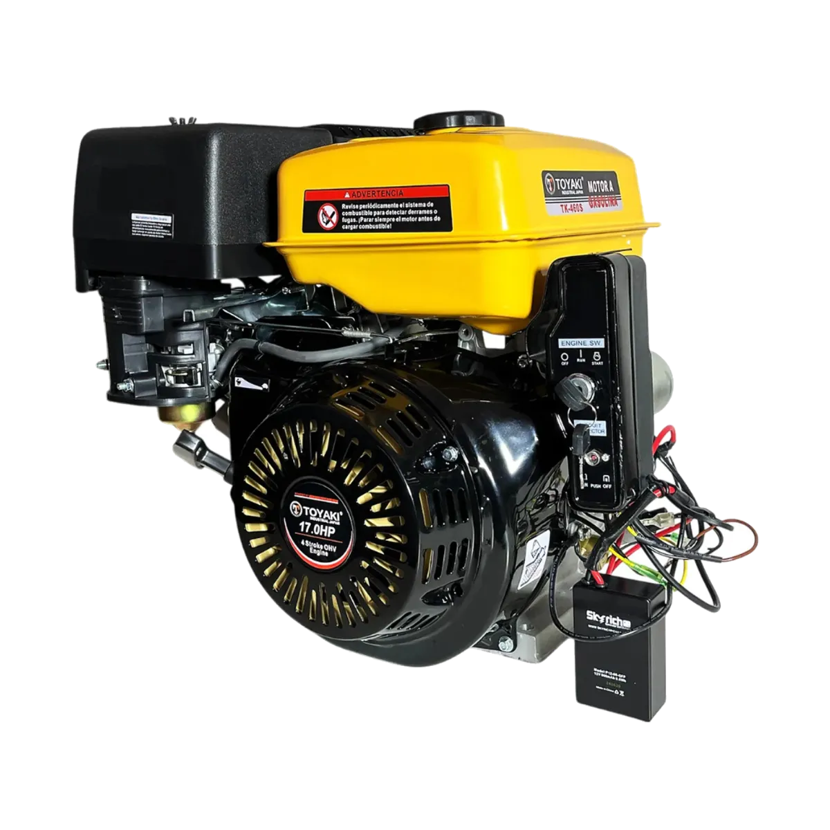TOYAKI - Motor Bencinero 17 HP Eje 1 Pulgada Toyaki TK460S