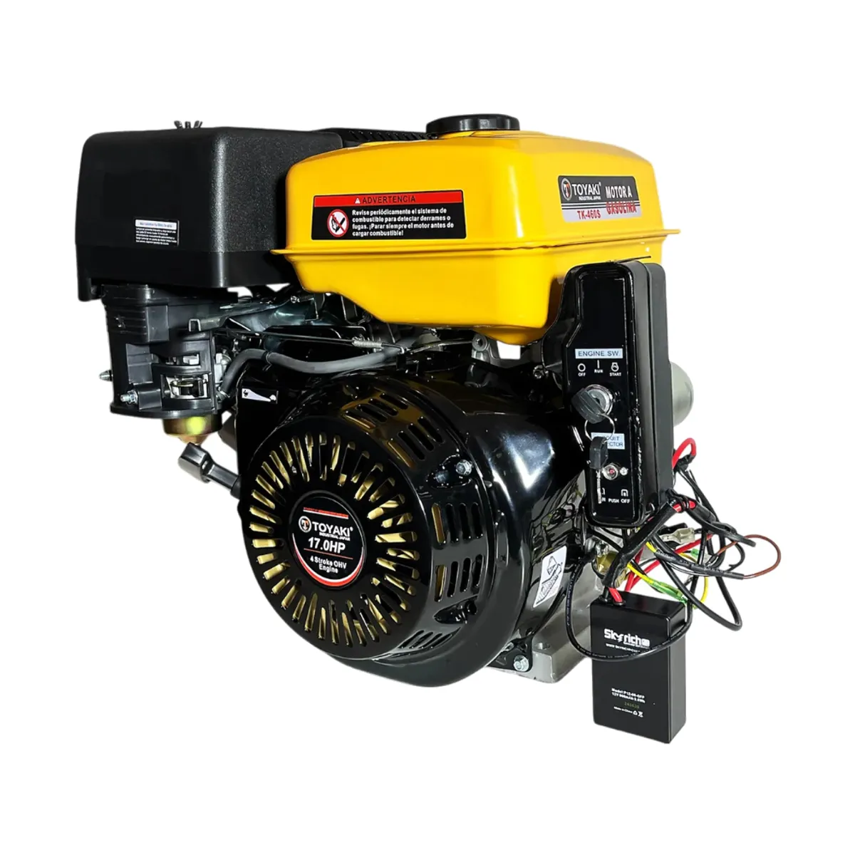 TOYAKI - Motor Bencinero 17 HP Eje 1 Pulgada Toyaki TK460S