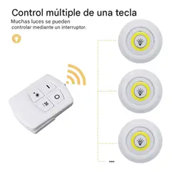 MOVI - Pack 3 Luces LED Inalámbricas con Control Remoto y Temporizador – Iluminación Portátil para Closet,