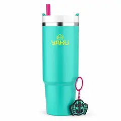 YAKU - Mug Térmico Lemuria 850 Ml Vaso Térmico Reutilizable Verde Menta