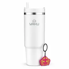 YAKU - Mug Térmico Lemuria 850 Ml Vaso Térmico Reutilizable Beige
