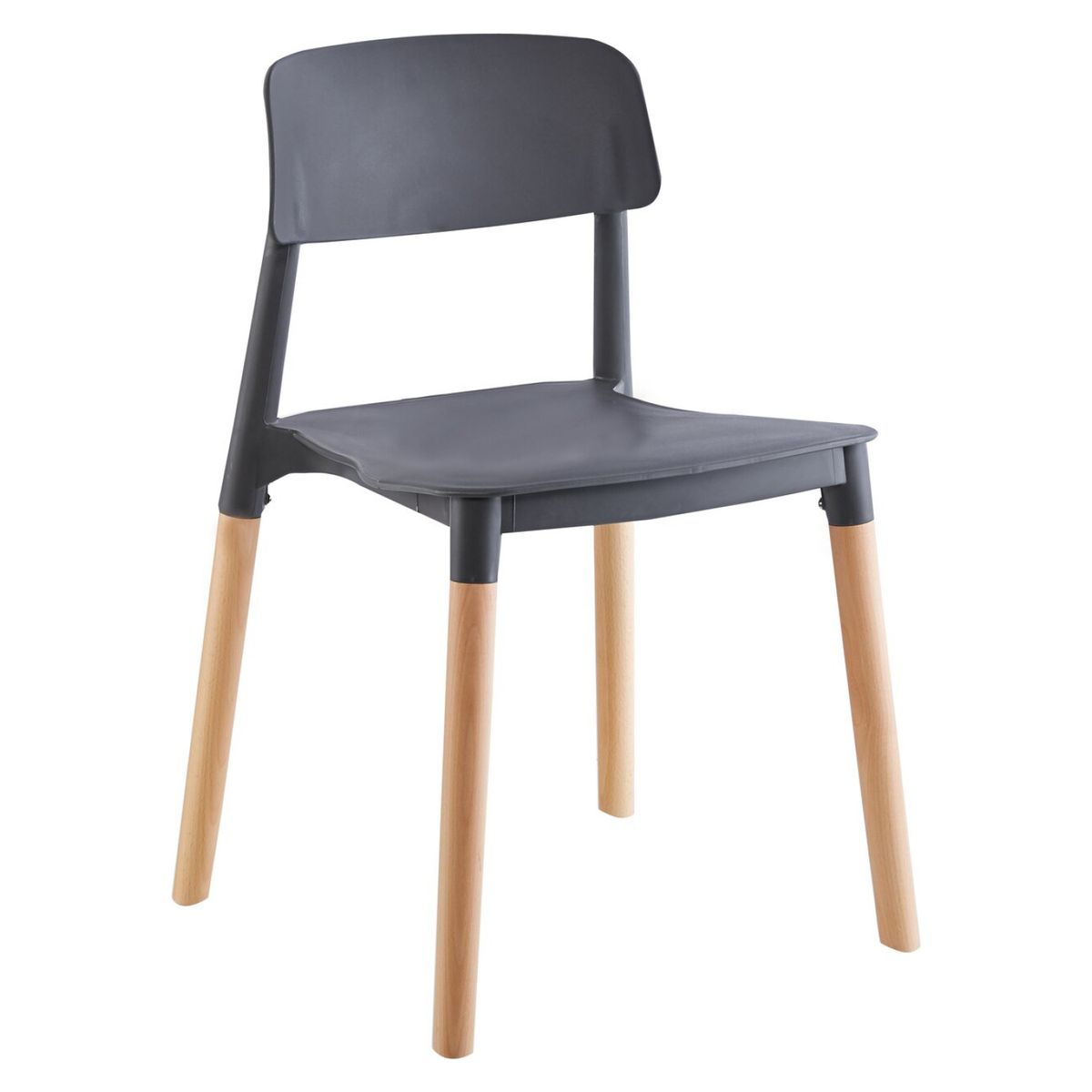 MIDTOWN - Pack X4 Sillas De Comedor Nordica Gris Milan