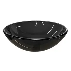 JOYTEK - Lavamanos Redondo Sobreponer Vidrio 35N Negro - 35x13 cm