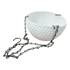 OEM - Maceta Colgante Macetero Colgante De Resina Canasto 26cm - Blanco