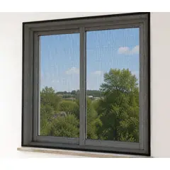 OEM - Malla Mosquitera Cortina Con Cierre De Iman 150x180cm Negro