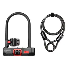 OXFORD - CANDADO U-LOCK CODE + CABLE