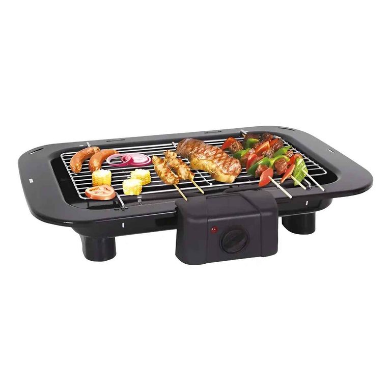 Asador eléctrico 2000W Parrilla Eléctrica Antiadherente Barbacoa