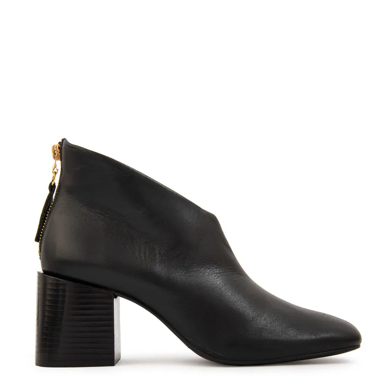 Bootie marisa cuero negro