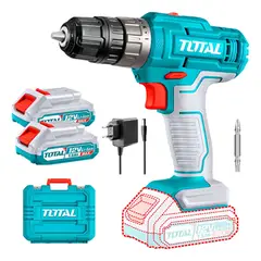TOTAL TOOLS - Taladro Atornillador Inalambrico 12v Bat + Carg Total